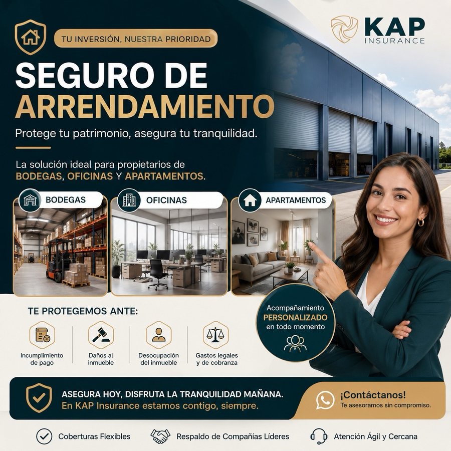 Seguro de arrendamiento — Tu inversión, nuestra prioridad